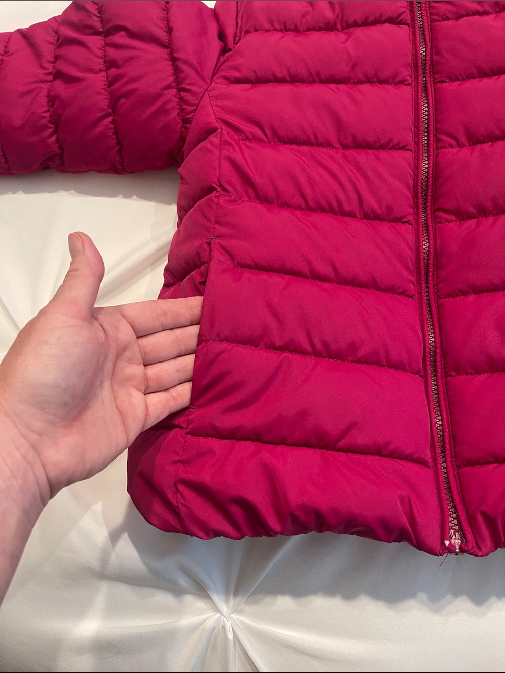 Place Kids Puffer Jacket in Raspberry - Picture 3 of 7